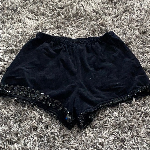 Vintage Pants - Vintage velour & sequin shorts fit is S/M no tags.
